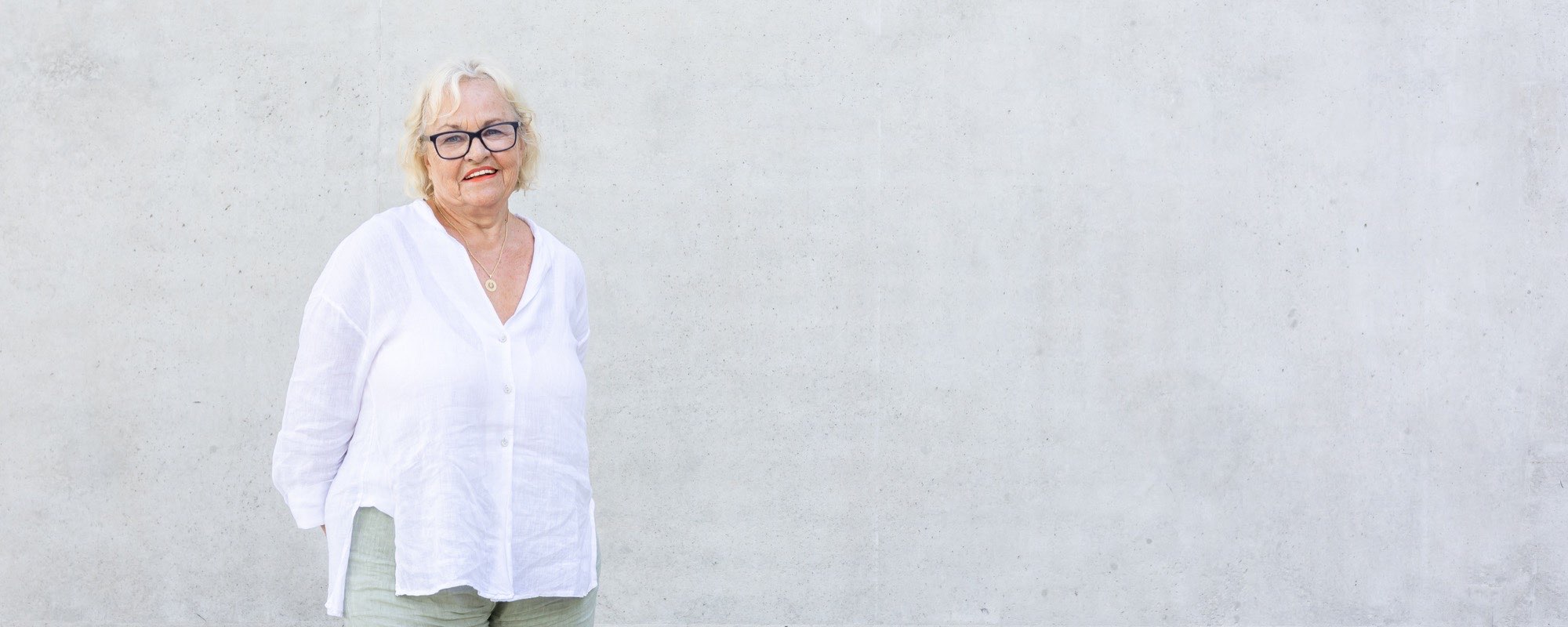 „Jeder Tag ist anders, jeder Tag ist schön – bei meinem freiwilligen Engagement in der Notschlafstelle freue ich mich über jedes Lächeln.“  Elfi, 78 Jahre